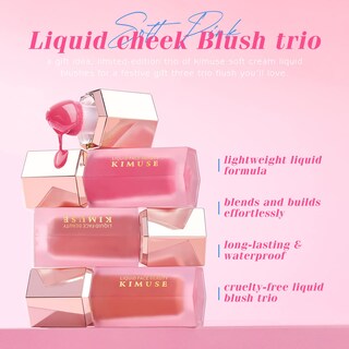 Foto 2 | Foto 2 | Crema Suave Liquid Blush Kimuse Para Mejillas De Larga Duración - Venta Internacional.