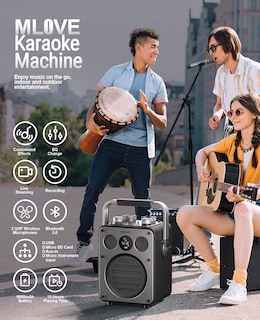 Foto 2 | Foto 2 | Máquina De Karaoke Mlove Con Bluetooth Y Micrófono Inalámbrico - Venta Internacional.