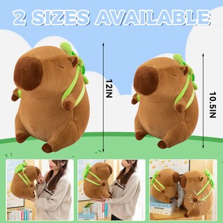 Foto 4 | Foto 4 | Peluche De Carpincho Shinuoer De Felpa Con Mochila De Tortuga De 30 Cm - Venta Internacional.