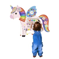 Panel Sensorial De Pared Con Forma De Unicornio Para Niños De 1 A 3 Años - Venta Internacional.