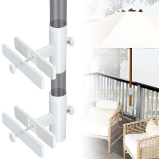Foto 1 | Foto 1 | Soporte Para Sombrillas De Patio Magacyo Ajustable De Acero Inoxidable Blanco - Venta Internacional.