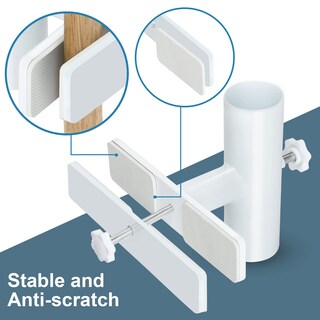 Foto 2 | Foto 2 | Soporte Para Sombrillas De Patio Magacyo Ajustable De Acero Inoxidable Blanco - Venta Internacional.