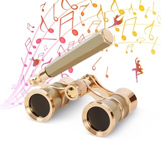 Foto 1 | Foto 1 | Gafas De Ópera Y Prismáticos Aomekie Theater 3 X 25 Pulgadas Con Asa Color Dorado - Venta Internacional.