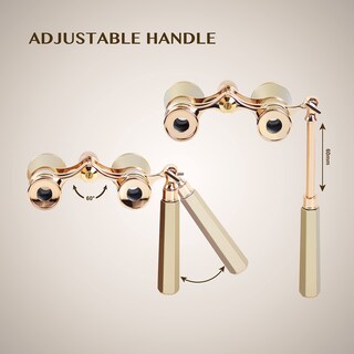 Foto 4 | Foto 4 | Gafas De Ópera Y Prismáticos Aomekie Theater 3 X 25 Pulgadas Con Asa Color Dorado - Venta Internacional.