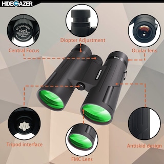 Foto 2 | Foto 2 | Binoculares Hidegazer 10x42 Compact High Power Con Visión Nocturna - Venta Internacional.