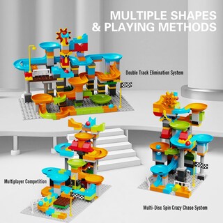 Foto 2 | Foto 2 | Juego De Bloques De Construcción Marble Run Jixin 3 En 1 Para Niños De 2 A 8 Años O Más - Venta Internacional.