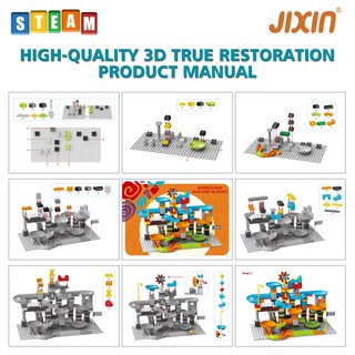 Foto 3 | Foto 3 | Juego De Bloques De Construcción Marble Run Jixin 3 En 1 Para Niños De 2 A 8 Años O Más - Venta Internacional.