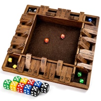 Juego Shut The Box Ropoda De 4 Vías Y 35 Cm Para Niños Y Adultos Con 8 Dados - Venta Internacional.
