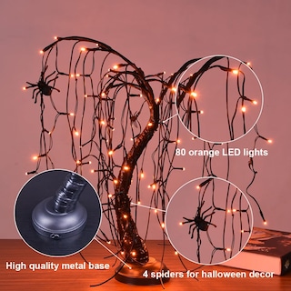 Foto 3 | Foto 3 | Lámpara De Mesa Con Diseño De Sauce Iluminado Para Halloween 60 Cm 80 Led - Venta Internacional.