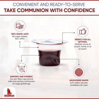 Foto 3 | Foto 3 | Set De Comunión Steadfast Selections De 50 Tazas Con Jugo Y Pan - Venta Internacional.