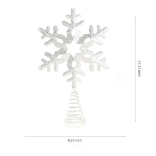 Foto 6 | Foto 6 | Decoración Para Árbol De Navidad Con Forma De Copo De Nieve Con Forma De Copo De Nieve Metal Plateado - Venta Internacional.