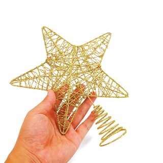 Foto 4 | Foto 4 | Decoración Para Árbol De Navidad Derayee Star Hierro Dorado 30 Cm - Venta Internacional.