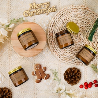 Foto 6 | Foto 6 | Candles Feibao Tarro De Cera De Soja Natural Con Aroma A Ámbar 100 Ml 8 Unidades - Venta Internacional.