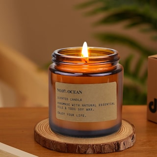 Foto 7 | Foto 7 | Candles Feibao Tarro De Cera De Soja Natural Con Aroma A Ámbar 100 Ml 8 Unidades - Venta Internacional.