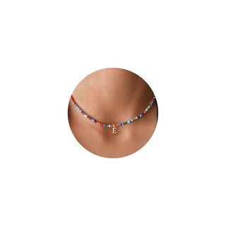 Foto 1 | Foto 1 | Collar Yoosteel Con La Inicial E De Cuentas Para Niñas De Más De 6 Años Con Caja - Venta Internacional.