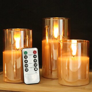 Foto 1 | Foto 1 | Velas Led Sin Llama Genswin Real Wax 3d Mick Con Mando A Distancia Dorado - Venta Internacional.