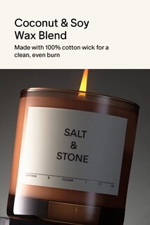 Foto 5 | Foto 5 | Vela Con Aroma A Sal Y Piedra Azafrán Y Cedro 250 Ml 50 H Quemada - Venta Internacional.