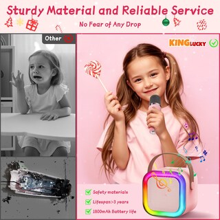 Foto 7 | Foto 7 | Máquina De Karaoke Kinglucky Top Mini Para Niños Con Más De 14 Millones De Canciones Color Rosa - Venta Internacional.