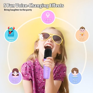 Foto 3 | Foto 3 | Micrófono Para Karaoke Heroange Con 2 Micrófonos Inalámbricos Color Morado - Venta Internacional.