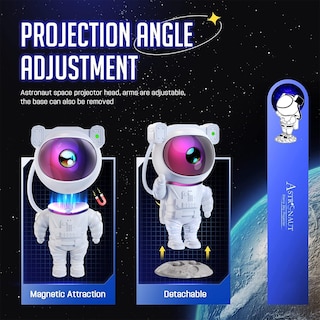Foto 3 | Foto 3 | Proyector Galaxy Mooyran Colorful Astronaut Con Temporizador Y Control Remoto - Venta Internacional.