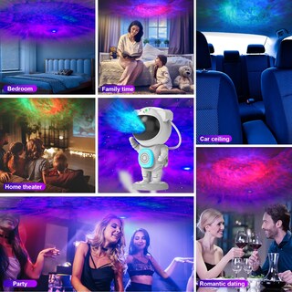 Foto 6 | Foto 6 | Proyector Espacial Yihuiya Astronaut Con Altavoz Bluetooth Con Lámpara - Venta Internacional.