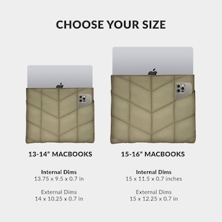 Foto 3 | Foto 3 | Funda Para Portátil Uzbl Puffy De 15-16 Pulgadas Para Macbook Air 15 Y Pro 16 - Venta Internacional.
