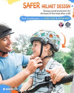 Foto 2 | Foto 2 | Casco De Bicicleta Mountalk Para Niños Y Niñas Ajustable De 1 A 8 Años - Venta Internacional.