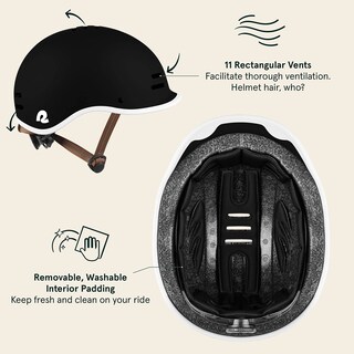 Foto 3 | Foto 3 | Casco De Bicicleta Retrospec Remi Para Niños Y Jóvenes De 49 A 53 Cm Negro Mate - Venta Internacional.