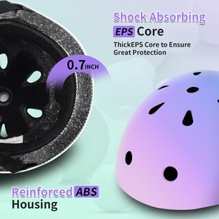 Foto 4 | Foto 4 | Casco De Bicicleta Jifar Para Niños Pequeños Degradado De Color Con Almohadillas De 3 A 14 Años O Más - Venta Internacional.