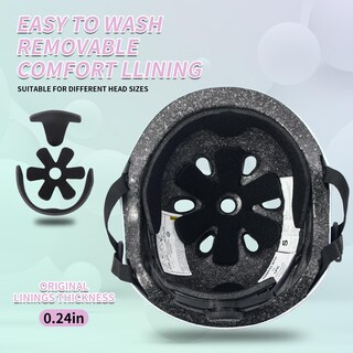 Foto 7 | Foto 7 | Casco De Bicicleta Jifar Para Niños Pequeños Degradado De Color Con Almohadillas De 3 A 14 Años O Más - Venta Internacional.