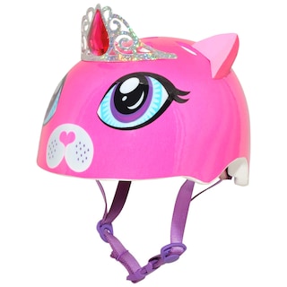 Foto 1 | Foto 1 | Casco Raskullz Kitty Tiara Rosa Oscuro Para Niñas Mayores De 5 Años - Venta Internacional.