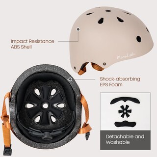 Foto 6 | Foto 6 | Casco Ml Momn Little Kids Certificado Por La Cpsc Color Blanco Leche De 52 A 56 Cm - Venta Internacional.