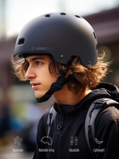 Foto 6 | Foto 6 | Casco De Bicicleta Mountalk Para Niños De 5 8 8 A 14 Años Blanco Mate - Venta Internacional.