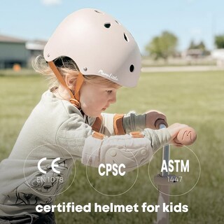 Foto 3 | Foto 3 | Casco De Bicicleta Helmet Momnlittle Kids Con Certificación Cpsc Color Rosa Melocotón - Venta Internacional.