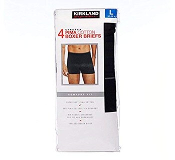 Foto 6 | Foto 6 | Calzoncillos Bóxer Kirkland Signature De Algodón Pima Para Hombre Paquete De 4 - Venta Internacional.
