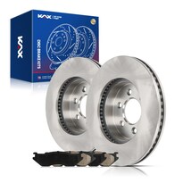 Kit De Frenos Kax: Pastillas Cerámicas De Fibra De Carbono Y Rotores Durango 2003 - Venta Internacional.