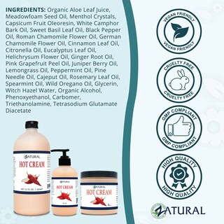 Foto 3 | Foto 3 | Crema Caliente Zatural Para Relajar Los Músculos Y Tonificar La Piel 240 Ml - Venta Internacional.