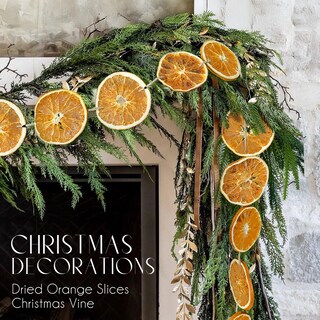 Foto 1 | Foto 1 | Decoraciones Navideñas: Guirnalda De Rodajas De Naranja Seca De 3 M De Largo - Venta Internacional.