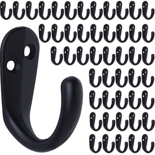 Foto 1 | Foto 1 | Percheros Biosins Para Montar En La Pared Con Una Sola Punta 50 Unidades Negros - Venta Internacional.