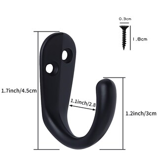Foto 7 | Foto 7 | Percheros Biosins Para Montar En La Pared Con Una Sola Punta 50 Unidades Negros - Venta Internacional.