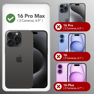 Foto 2 | Foto 2 | Funda De Teléfono Gonez Compatible Con Accesorios Del Iphone 16 Pro Max + - Venta Internacional.