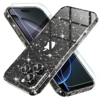 Funda De Teléfono Choiche Compatible Con Iphone 16 Pro Max Glitter Black - Venta Internacional.
