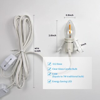 Foto 3 | Foto 3 | Juego De Cables De Accesorios Futime Con Bombilla Led De 6 Pies Para Decoración - Venta Internacional.