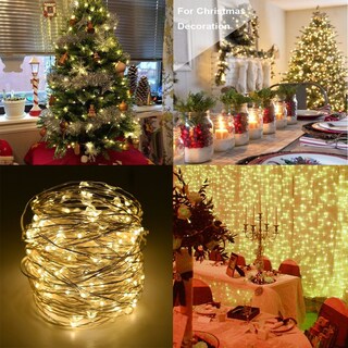 Foto 4 | Foto 4 | Fairy Lights Bxroiu Silver Wire 8 Modos 5 M 50 Led Con Mando A Distancia - Venta Internacional.