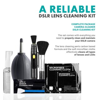 Foto 2 | Foto 2 | Kit De Limpieza De Cámara Movo Deluxe Essentials Con 10 Bastoncillos Aps-c - Venta Internacional.