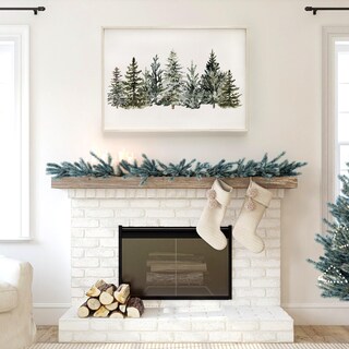 Foto 6 | Foto 6 | Lámina Mural Jarthenaamcs Christmas Snowy Pinos 30 X 40 Cm - Venta Internacional.