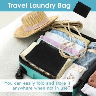 Foto 6 | Foto 6 | Paquete De 2 Bolsas De Malla Para Ropa Sucia Peasug 58 X 86 Cm Muy Resistentes Negras - Venta Internacional.