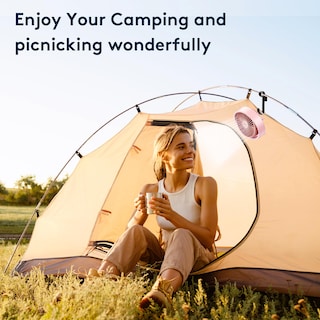 Foto 6 | Foto 6 | Ventilador De Escritorio Inalámbrico Burlan Funciona Con Pilas Y Usb De 2 W Color Rosa - Venta Internacional.