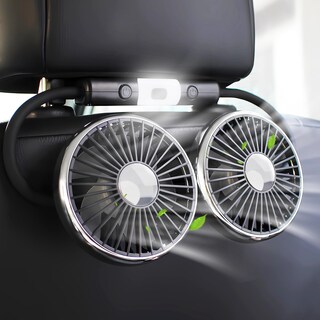 Foto 1 | Foto 1 | Ventilador De Coche Shaker De 12 V Con Refrigeración Con Luz Nocturna Giratoria De 360° - Venta Internacional.