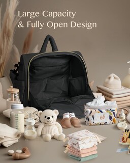 Foto 3 | Foto 3 | Bolsa De Pañales Mhomer Puffer Ligera Para Mujer Color Negro - Venta Internacional.